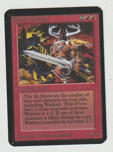 Carta alfa keldon - carta, warlord