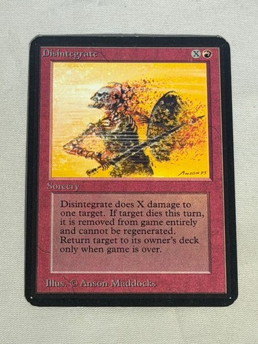Mtg disintegrate alpha magic - alpha,