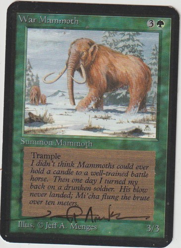 Carta alpha war mammoth - x1,
