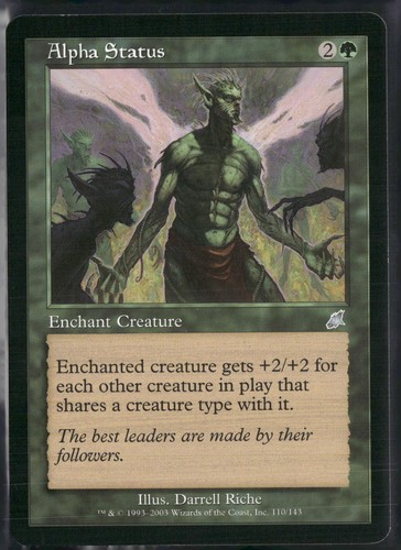 Alpha status scourge mtg - status,
