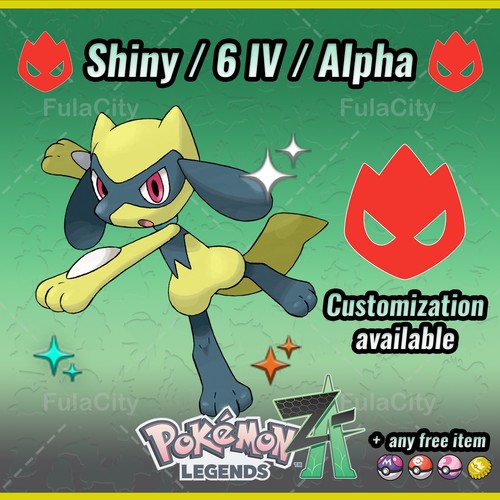 Riolu alpha shiny - 🔥,