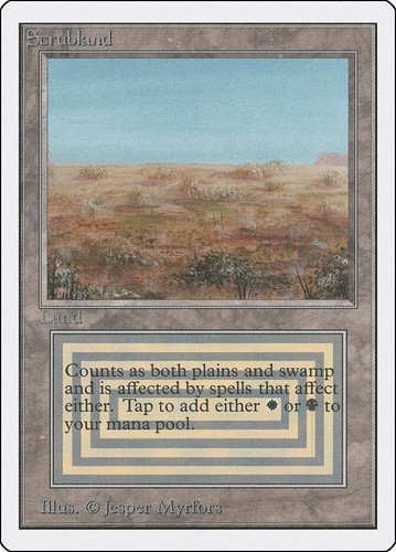 Scrubland alpha edition carta - alpha,